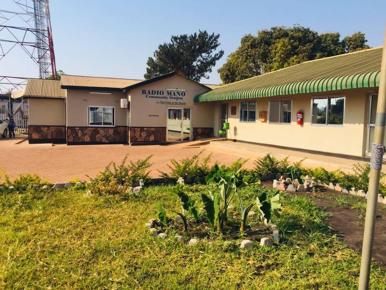 Radio Mano community station building in Kasama